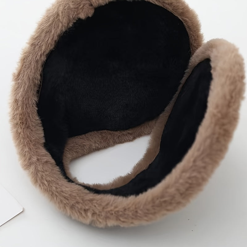 Men's Winter Earmuffs, Thick & Warm, Black
