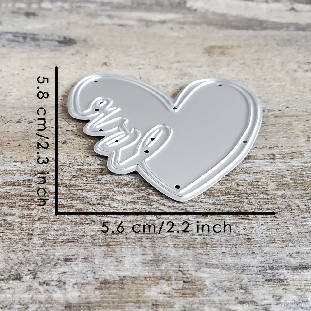 Metal Stencil Heart Love Word Die Cuts DIY Scrapbooking