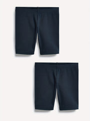 2pcs Girls Plain Cycling Shorts Comfortable Breathable Leggings