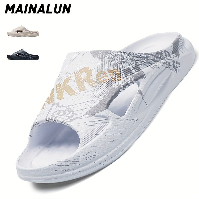 Men's Lightweight Non Slip Slides Open Toe Shoes