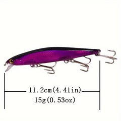 Slow Sinking Minnow Lure Bionic Jerkbait with Steel Bead