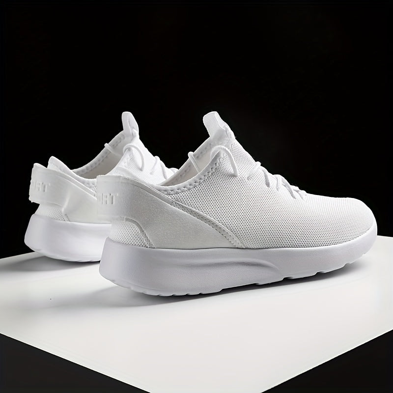 Men's Breathable Knit Lace Up Sneakers