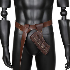 Medieval Viking Sword Sheath PU Leather Dagger Holder Costume LARP
