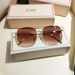 Vintage Metal Square Sunglasses UV Protection