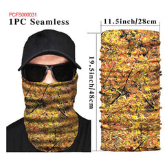 Golden Fall Leaf Neck Gaiter Sun Protection Dust Mask