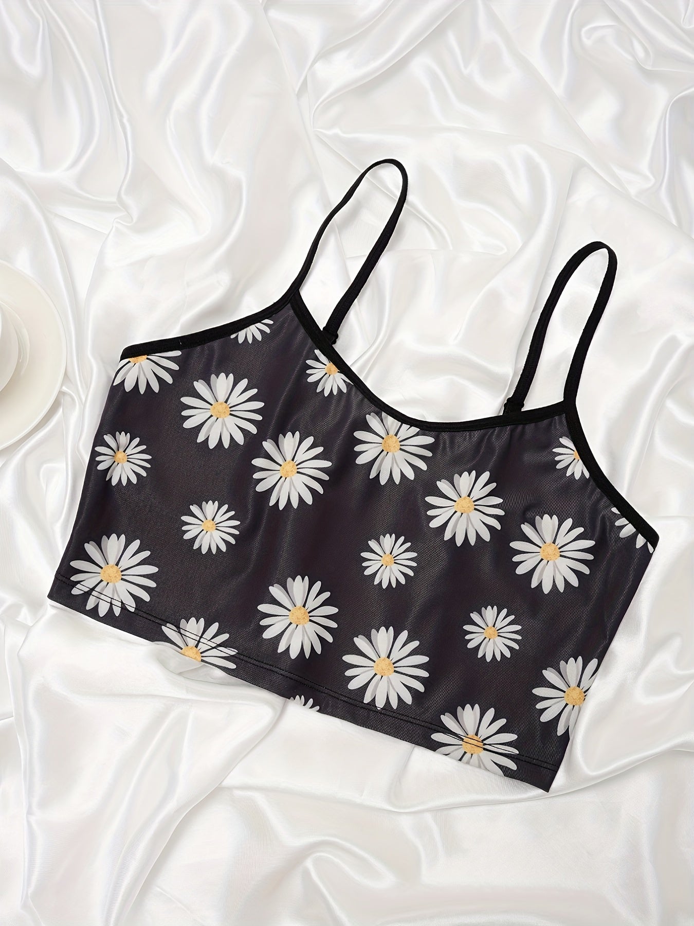 Floral Print Pajama Set Cami Top & Shorts Women's Sleepwear