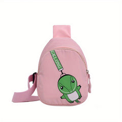 Kids Dino Chest Bag Coin Purse Satchel Travel Hiking Shoulder Daypack