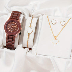 Student Silicone Watch & Heart Jewelry Set