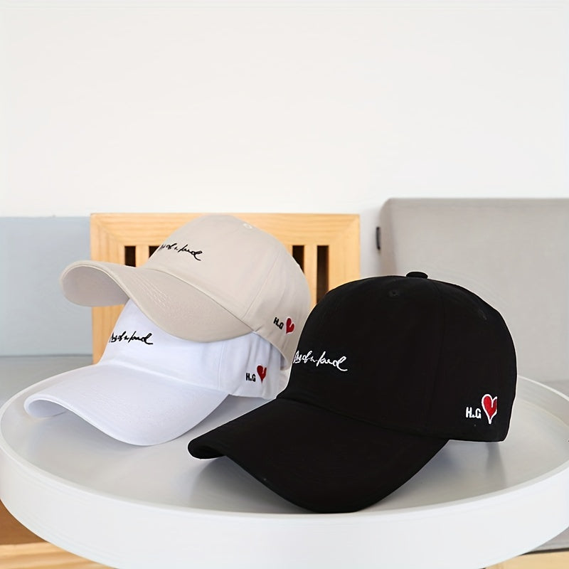 Embroidered Sunshade Hat Outdoor Leisure Baseball Cap