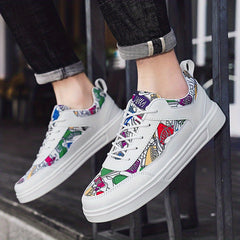 Men's Lace Up Skate Shoes Lightweight Non-slip Sneakers