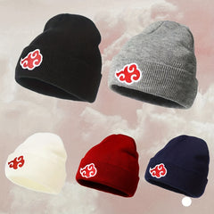 Anime Auspicious Cloud Embroidery Knitted Beanie Men's Cloud Beanie