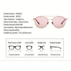 Men's Round Frame Sunglasses UV Protection For Cycling