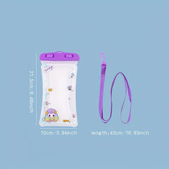 Cartoon Phone Waterproof Bag Airbag Float Touchable Screen Protection