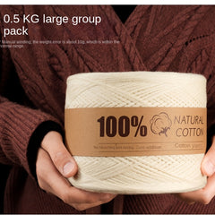 Soft Knitting Cotton Yarn Thread for DIY Scarf Sweaters 500g