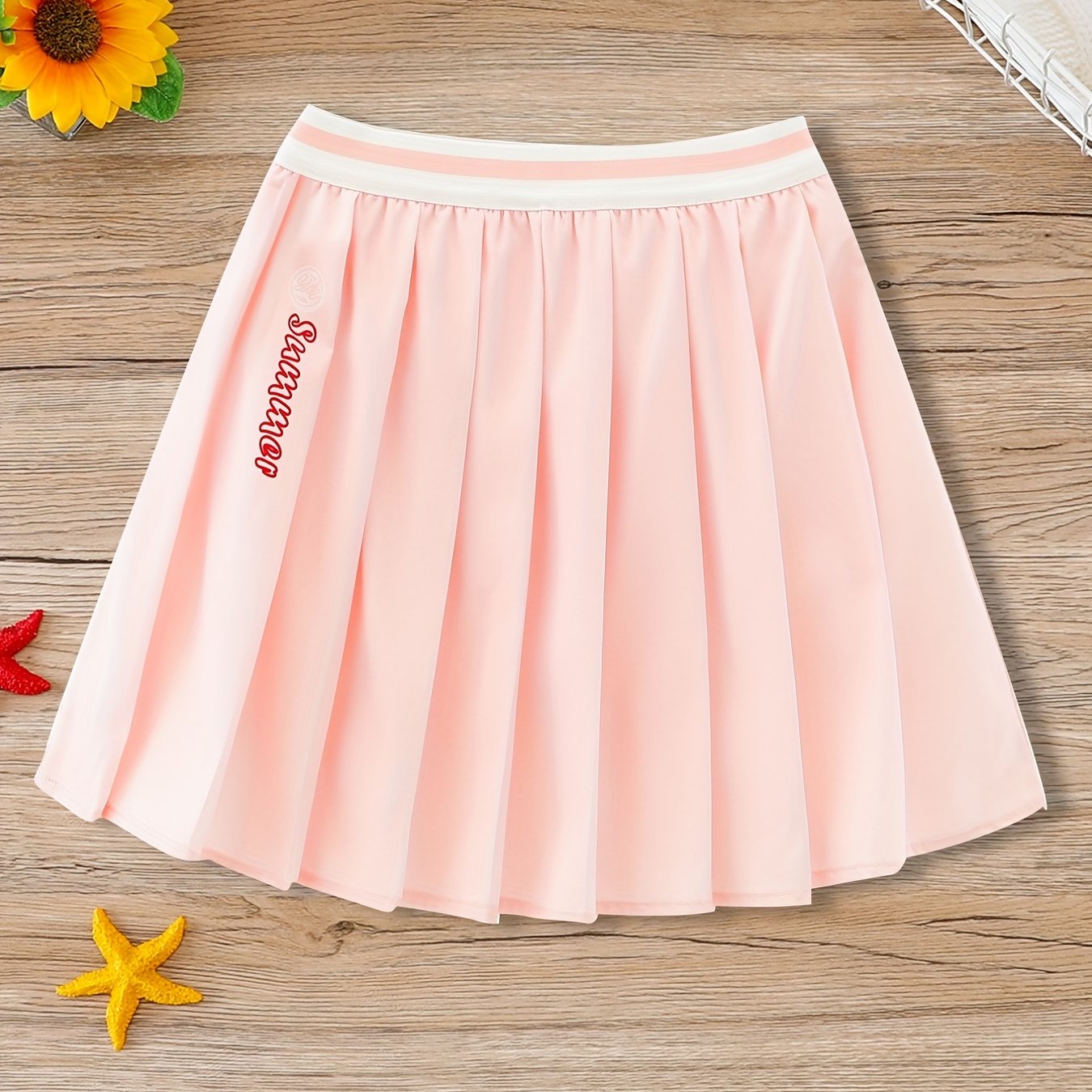 Girls Pleated Skate Tennis Skirt Dry Fit Comfortable Summer