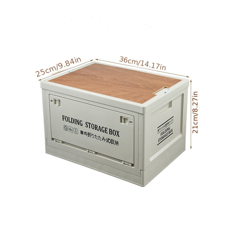 Retro Outdoor Storage Box Camping Car Trunk Storage Bin