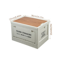 Retro Outdoor Storage Box Camping Car Trunk Storage Bin