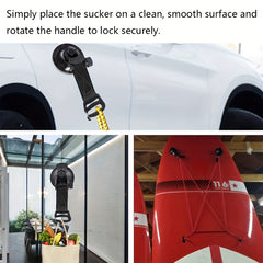 Reusable Rubber Suction Cup Hook for Car Side Ceiling