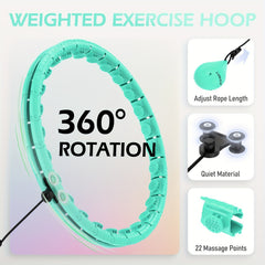 JKSHMYT Weighted Exercise Circle 51in Fitness Hoop Equipment Women