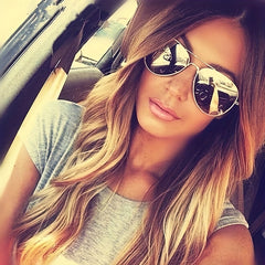 Metal Frame Aviator Sunglasses UV400 for Driving Travel