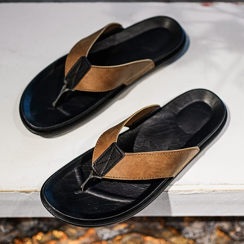 Men's Thong Sandals Non Slip Flip flops Shoes Toe Post Slides