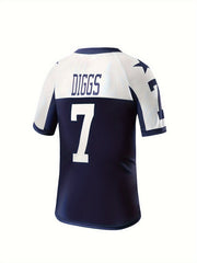 Boys Rugby Jersey Short Sleeves Football Shirt