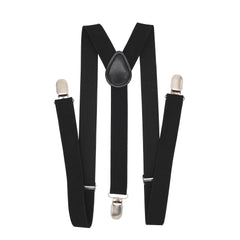 Adjustable Y Back Clip-on Suspenders 1 Inch Elastic