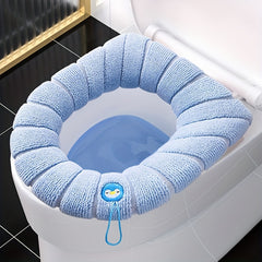 Plush Toilet Seat Cushion - Winter-proof, Washable, Reusable
