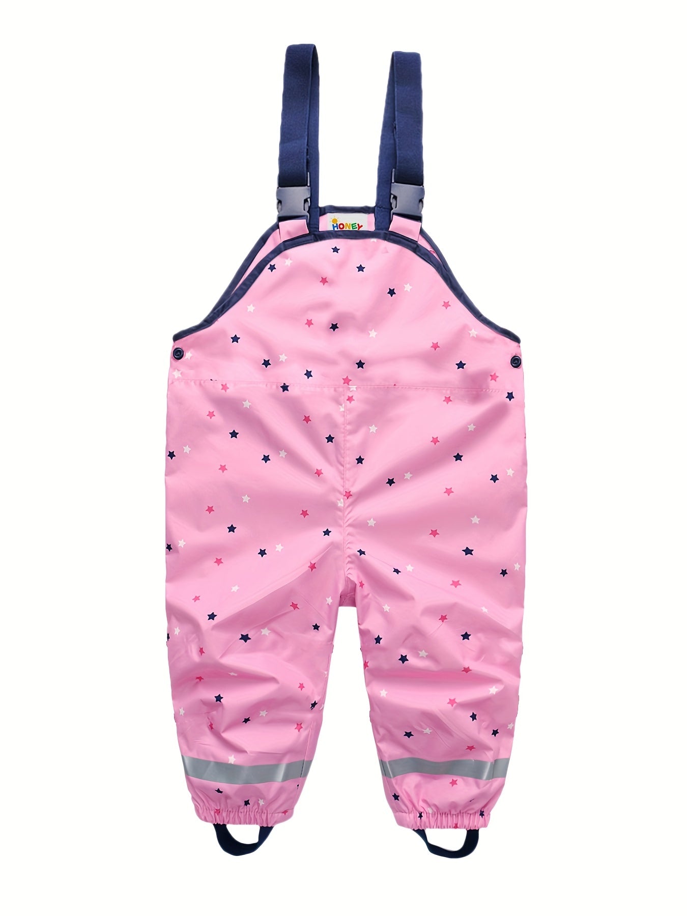Waterproof Star Graphic Overalls for Girls