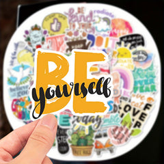 50 Inspirational Quotes Stickers - Motivational Sayings & Positive Affirmations