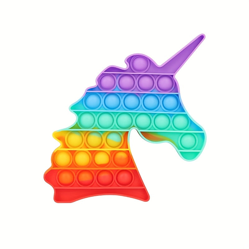 Rainbow Unicorn Bubble Pop Fidget Toy for Adults and Kids