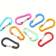 Colorful Aluminum Carabiner Key Clip for Outdoor Camping
