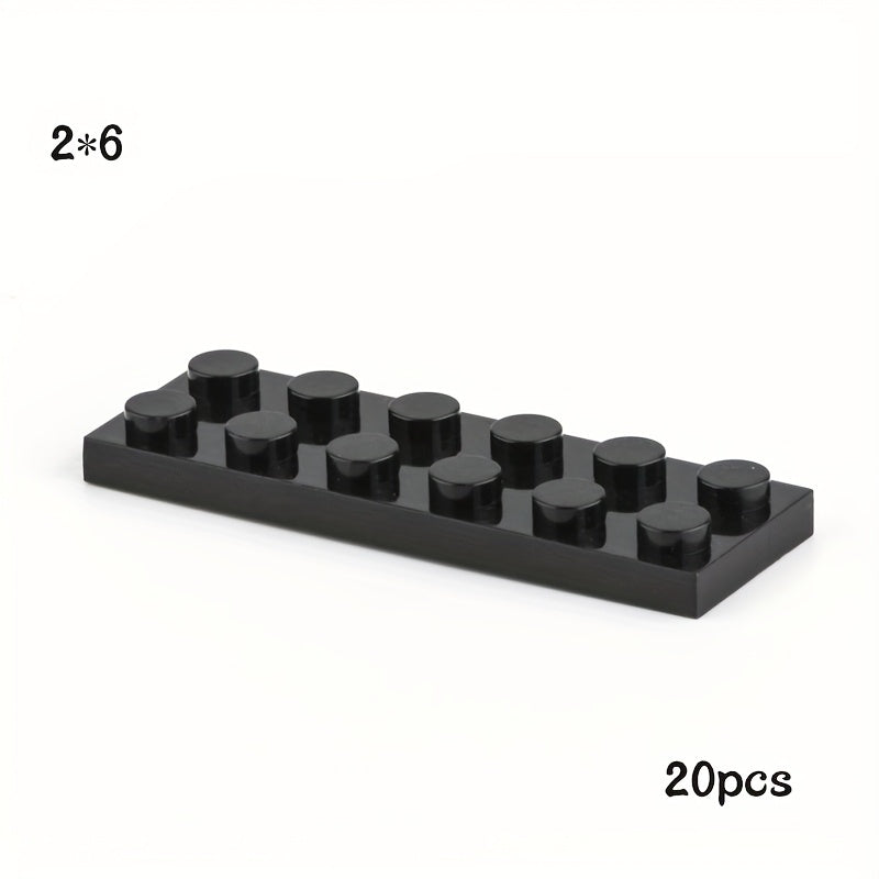20pcs 3795 Size 2x6 Dot Plate Building Blocks Toy for Kid