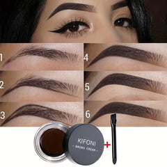 Waterproof Eyebrow Enhancers Cream with Brush