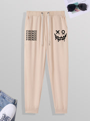 Men's Graphic Print Casual Sweatpants Drawstring Pocket