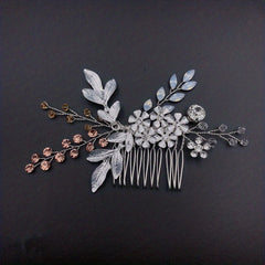 Crystal Flower Hair Comb Bridal Wedding Accessories