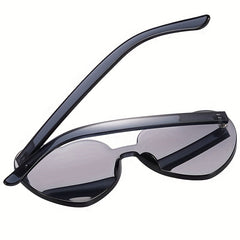 Heart Sunglasses For Women Men Jelly One piece Party Travel Sun Shades