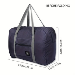 Large Capacity Carry on Bag with Zipper, Durable Weekender Gym Bag