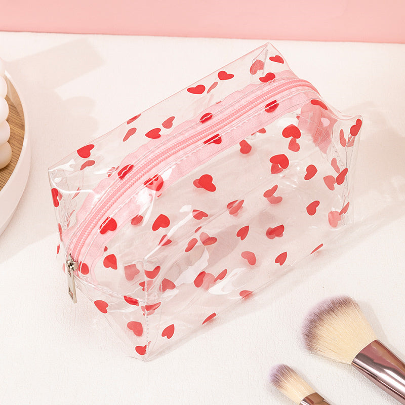 Heart Shaped Love Makeup Bag Stylish and Convenient Cosmetic and Toiletry Bag