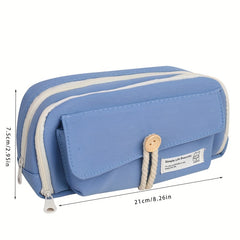Japanese Style Pencil Case Button Closure