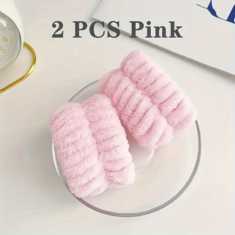 2pcs Face Wash Wristband Moisture Absorbent Wrist Guard