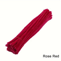 100pcs Polyester Hair Root Hair Strip Twist Sticks for Handcraft Artworks