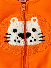 Lion Embroidered Sweatshirt & Trousers Set for Kids