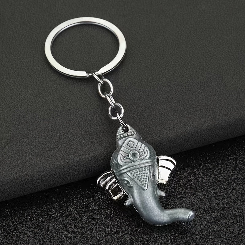 Elephant Head Keychain Pendant for Car Keys Backpacks Wallets