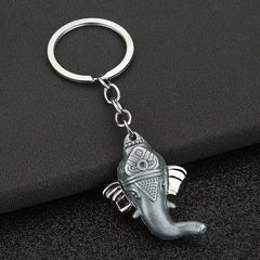 Elephant Head Keychain Pendant for Car Keys Backpacks Wallets