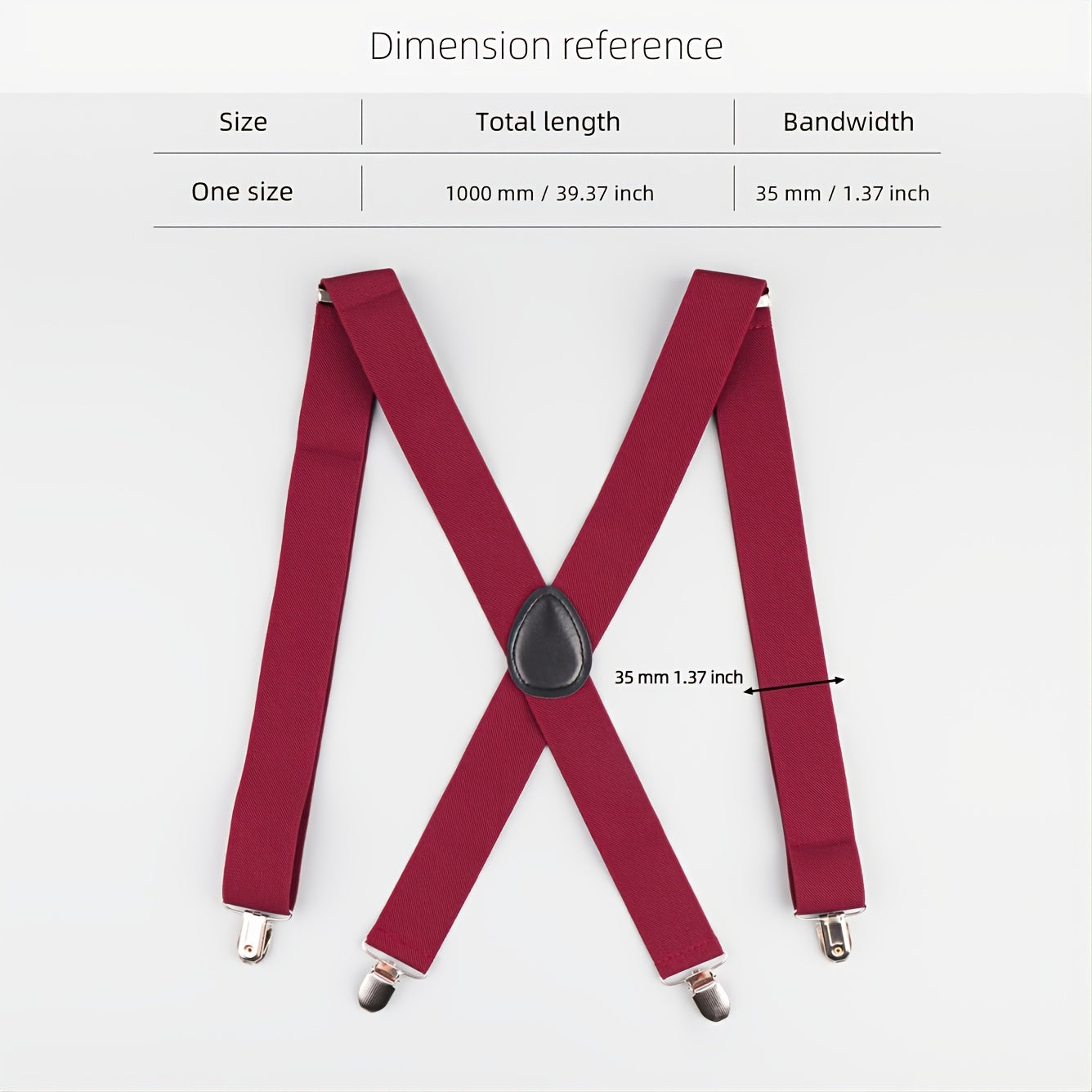 Men's Polyester Solid Suspender