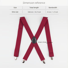 Men's Polyester Solid Suspender