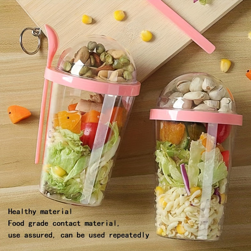 Leakproof BPA Portable Breakfast Bottle With Spoon