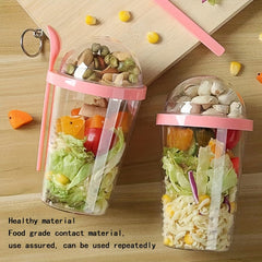 Leakproof BPA Portable Breakfast Bottle With Spoon