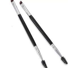 2 Pcs Double Ended Eyebrow Brush & Spoolie for Brow Powder